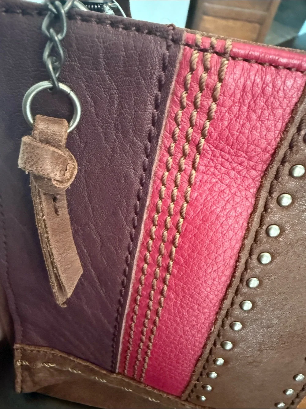 THE SAK Iris Multi Colored Leather 3-way Demi Clutch Crossbody Shoulder Bag